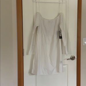 White cotton casual dress